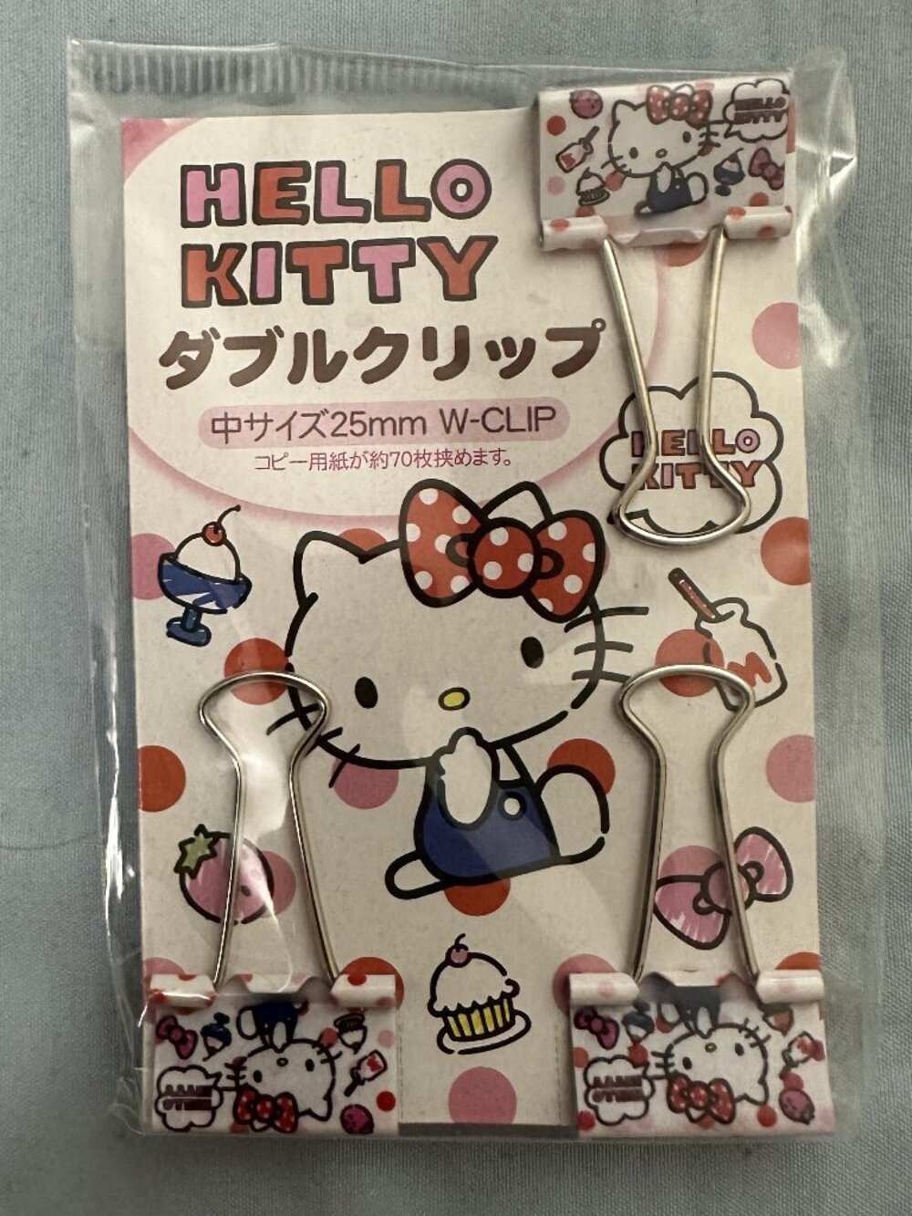 Sanrio Hello Kitty Binder Clips